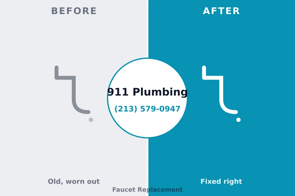 Before and after: plumbing company La Verne, CA